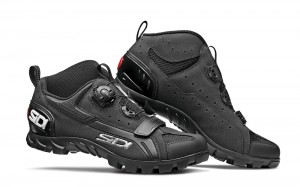 Black Black Men's SIDI Mtb Defender Outdoor Shoes Australia | CVW-7546