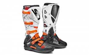 Orange Black White Men's SIDI Crossfire 3 SRS Offroad Boots Australia | FIL-6929