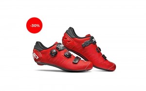 Red Black Men's SIDI Ergo 5 Matt Triathlon Shoes Australia | FJF-9703